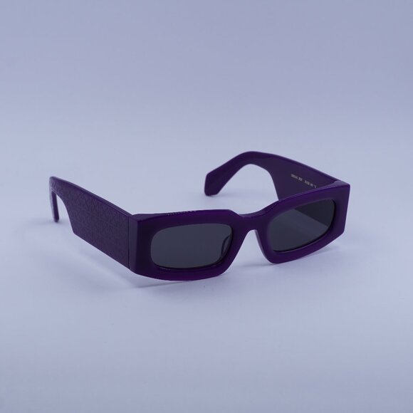 Off-White OERI141 CARY 3707 Sunglasses Purple Rectangle Frame, Grey Lenses - Picture 1 of 10